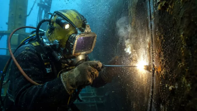 Unterwasserschweißen - die Kunst, Metall dort zu verbinden, wo das Auge nicht hinreicht